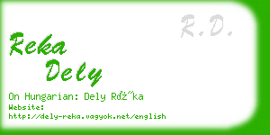 reka dely business card